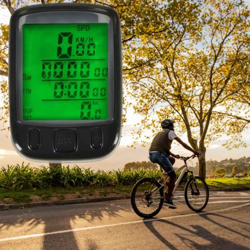 Vízálló vezetékes kerekpárkomputer LCD kijelzővel