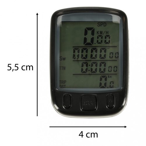 Vízálló vezetékes kerekpárkomputer LCD kijelzővel