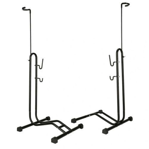 Kerékpár állvány egyetlen magas erős fém fekete