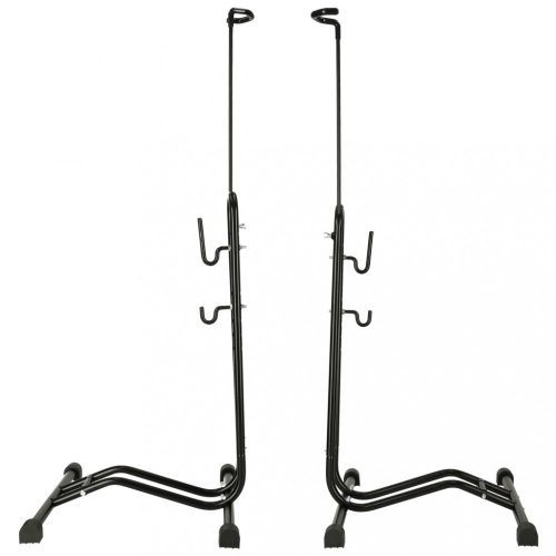 Kerékpár állvány egyetlen magas erős fém fekete