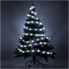LED szalag 10m 100LED karácsonyfa fények karácsonyi dekoráció hideg fehér elemekkel