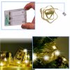Szalag dekoratív LED szalag 10m 100LED karácsonyfa fények karácsonyi dekoráció meleg fehér elemekkel