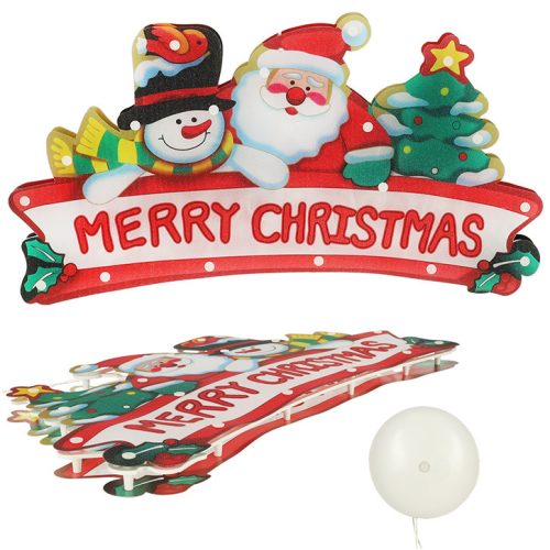 LED karácsonyi függőlámpák Merry Christmas dekoráció 45cm
