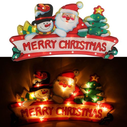 LED karácsonyi függőlámpák Merry Christmas dekoráció 45cm