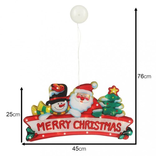 LED karácsonyi függőlámpák Merry Christmas dekoráció 45cm