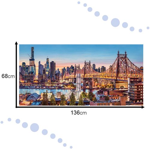 CASTORLAND Puzzle 4000 darab Jó estét New York - Este New Yorkban 138x68cm