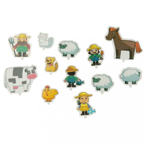 Építőkockák mini gofri farmer buborékcsomagolás 185 db