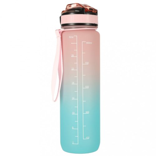 1l-es vizes palack bidon rózsaszín és kék