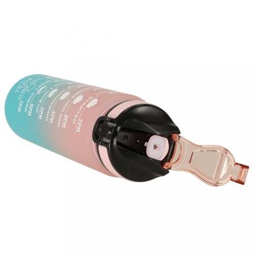 1l-es vizes palack bidon rózsaszín és kék