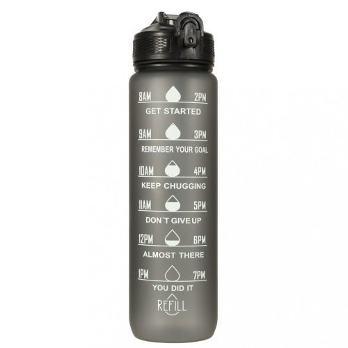 Víz palack bidon 1l fekete