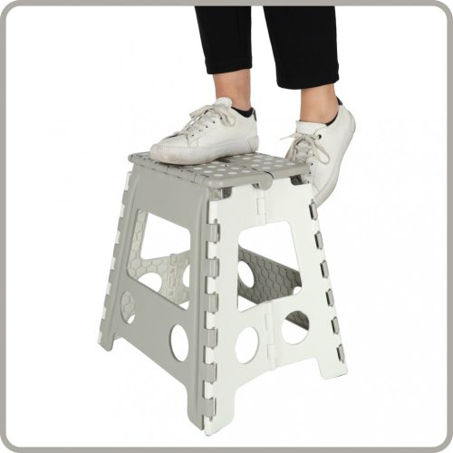 39cm-es csúszásmentes összecsukható fellépőke-szék, magas 