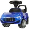 Gyermekkocsi hanggal és fényekkel kék