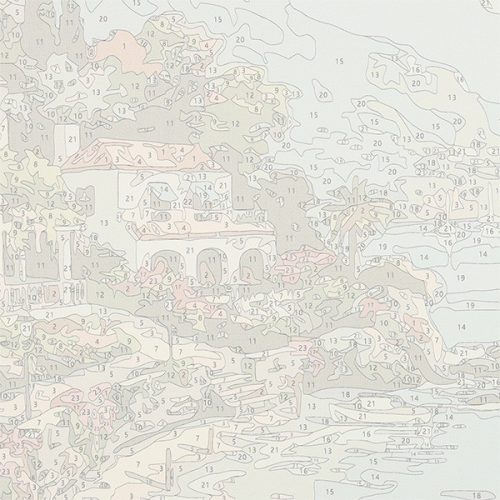 Festmény számok szerint 50x40cm partvonal