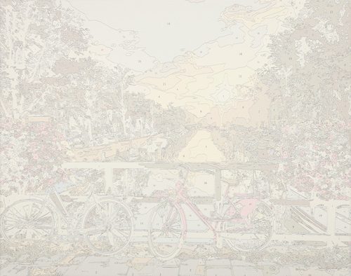 Festmény számok szerint 50x40cm kerékpárok