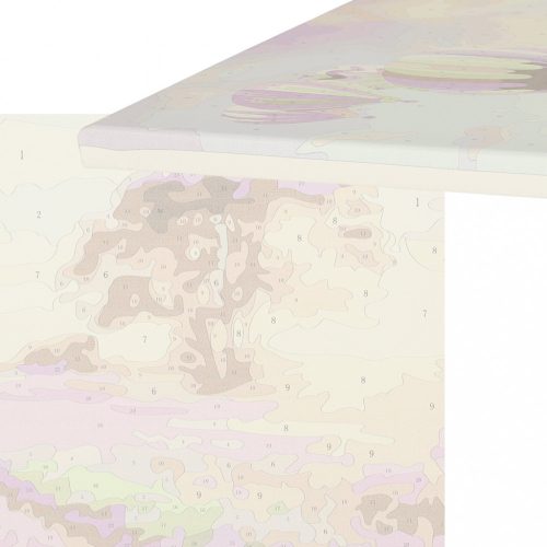 Festmény számok alapján 50x40cm levendula mező