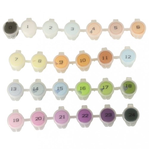 Festmény számok alapján 50x40cm levendula mező