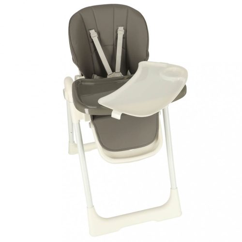 Etetőszék kerekeken, állvánnyal, összecsukható szürke