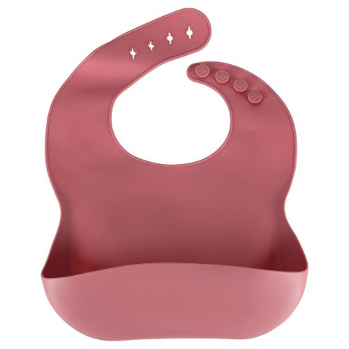 Sötétrózsaszín szilikon etetőszett, 9 darabos