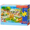 CASTORLAND Puzzle 60el. Állatkerti látogatás - Állatkerti szafari állatok 5+