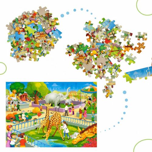 CASTORLAND Puzzle 60el. Állatkerti látogatás - Állatkerti szafari állatok 5+