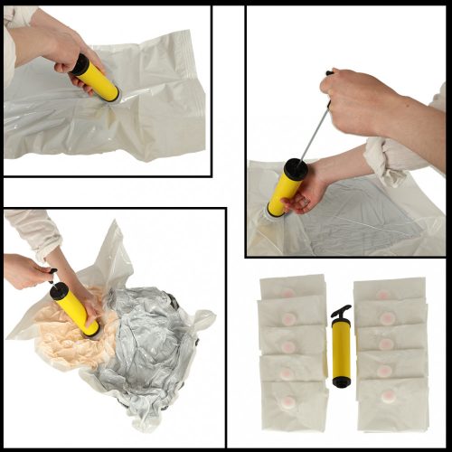 Ruhák vákuum zsákok 50x70cm készlet 10 darab + pumpa