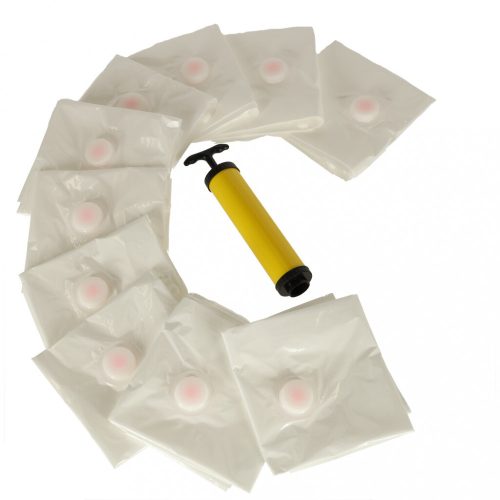 Ruhák vákuum zsákok 50x70cm készlet 10 darab + pumpa