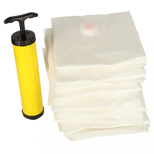 Ruhák vákuum zsákok 50x70cm készlet 10 darab + pumpa