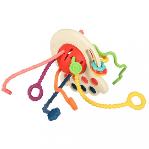 Montessori szenzoros játék rágcsáló piros