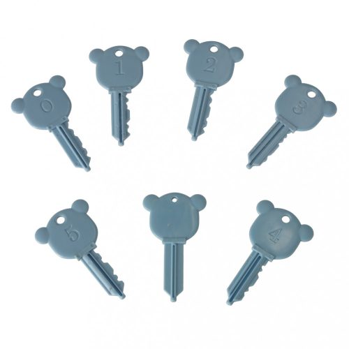 Oktatási montessori kirakós játék készlet, autós blokkok, lakatok, Ikonka