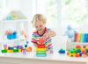 Montessori piramis torony, szenzoros kirakó, színes