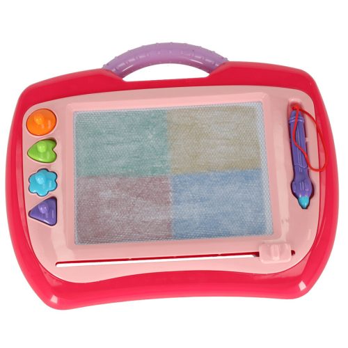 Mágneses tábla rajzolótábla töltőtoll bélyegek rózsaszínű