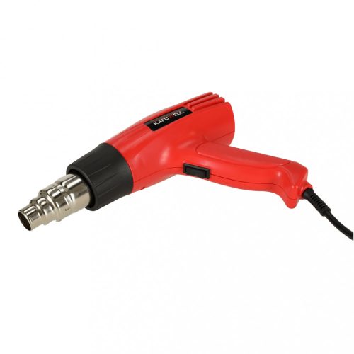 Elektromos hőlégfúvó pisztoly 0-600 fokos hőmérséklet-szabályozással + 4 cserélhető hegy 1600W