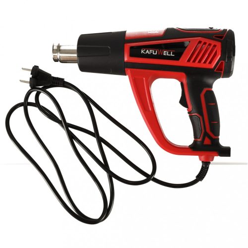 Elektromos fűtőfáklya hőmérséklet-szabályozással 0-600 fok C légáram 300-500 l/min + 4 cserélhető hegy 1850W