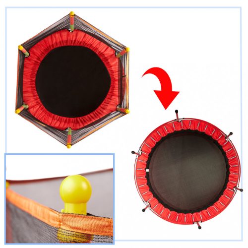 Gyermek kerti trambulin háló 140x116cm