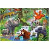 CASTORLAND Puzzle 40részes Maxi Jungle Animals - Dzsungel állatok - Dzsungel állatok