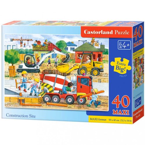CASTORLAND Puzzle 40el. Maxi építkezés