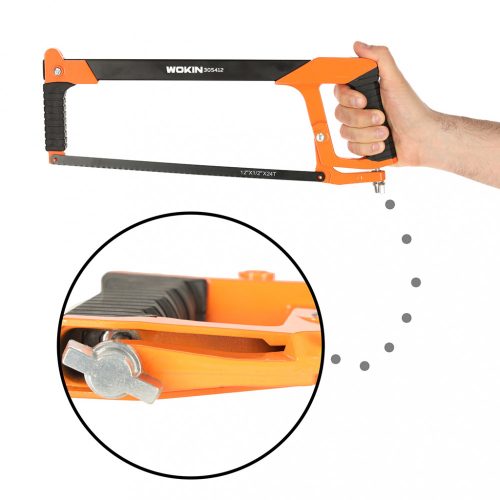 Fűrészlap fémhez 300 mm-es alumínium fogantyúval