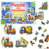 ALEXANDER Puzzle kisgyermekeknek - építőipari gépek 2+