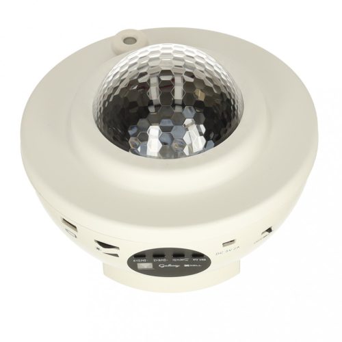 Star projektor éjszakai fény bluetooth hangszóró fehér