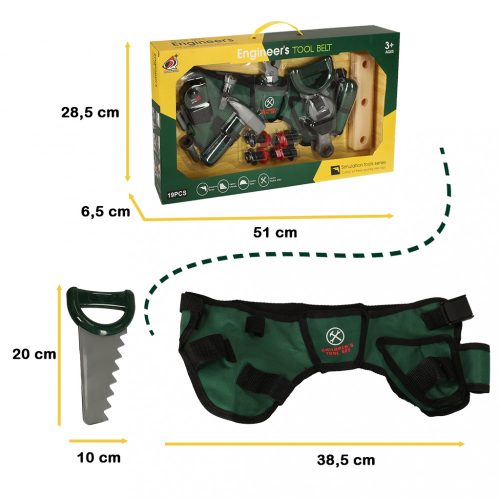 Műhelyszerszámok öves kalapácsfűrész 20 darabos készlet