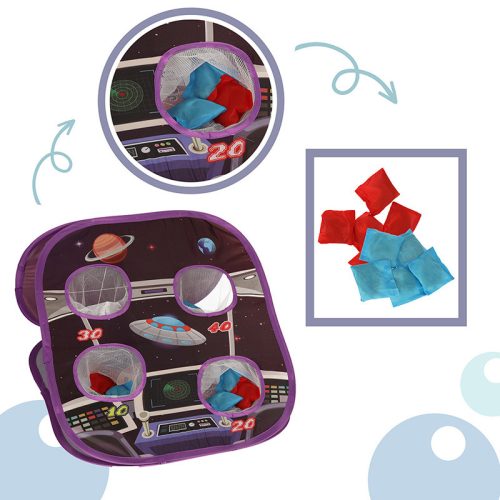 Tépőzáras céltábla dobó játék kétoldalas darts golyók zsákok 21el.