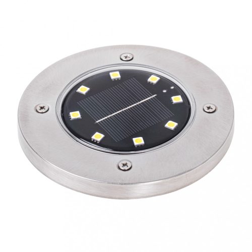 Disk Lights napelemes kerti lámpa, 8 LED x 4 db, hideg fehér
