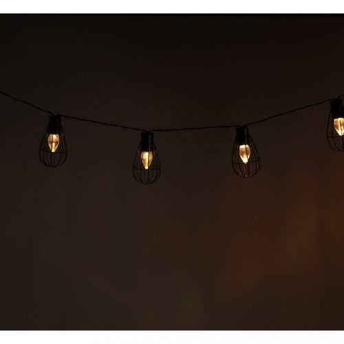 Napkollektoros kerti lámpák fény izzó füzér loft 10LED