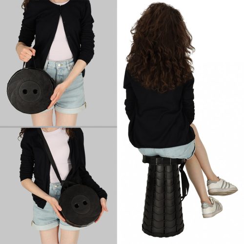 Összecsukható szék, fekete