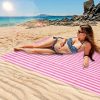 Strandszőnyeg strand piknik takaró 200x200cm rózsaszín
