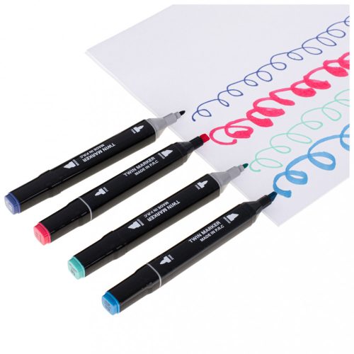 Kétoldalas alkoholos filctollak 48-as tokban + állvány