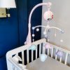 Star Design körhinta kisbabáknak, zenél, világít, távirányítóval, rózsaszín