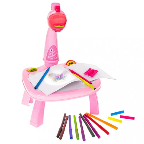 Projektor rajzasztal írásvetítő festmény markerek zsiráf rózsaszínű