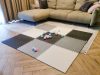 Hab puzzle szőnyeg 9el. szürke-krém-grafit 180cmx180cm