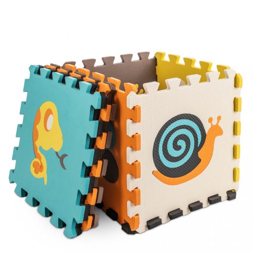 Habszivacs puzzle szőnyeg gyerekeknek 9 el. színű